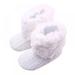 Infant Boots Winter Baby Girl Shoes Soft Sole Toddler Snow Warm Solid Button Plush AnkleBoots Boots