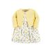 Luvable Friends Baby Girl Dress & Cardigan, 2pc Outfit Set