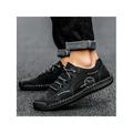 Avamo Mens Leather Lace Up Loafers Shoes Moccasin Casual Boat Shoes Driving Shoes