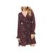 MICHAEL Michael Kors Womens Shirred Ruffled Sleeves Mini Dress