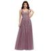 Ever-Pretty Womens A-Line Lace Cocktail Party Maxi Dresses for Women 07544 Orchid US6