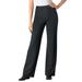 Woman Within Women's Plus Size Petite Wide Leg Ponte Knit Pant