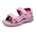 Dream Pairs Kids Sports Sandals Girls Boys Outdoor Summer Beach Athletic Sandals Casual Walking Sandals 170891_K Pink/Fuchsia Size 2