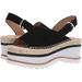 Marc Fisher Womens Quint Black Suede Espadrilles Size 9