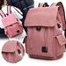 USB Rechargeable Canvas Backpack Outdoor Bag Rucksack for Girls