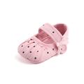 Wassery Baby Girls Bowknot Dot Crib Shoes Anti-Slip Soft Sole Sneaker Footwear 0-18M