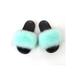 Womens Fur Slides Fluffy Slides faux fur slides Furry Open toe Slippers Size US