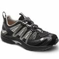 Dr. Comfort Performance Men's Athletic Shoe: 8.5 X-Wide (3E/4E) Black/Grey Elastic & Standard Laces