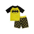 Batman Toddler Boys Rash Guard & Swim Trunks, UPF 50+, 2-Piece Swim Set