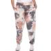 White Mark Women's Plus Size Tie-Dye Harem Pants