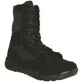 Krazy Artists Tactical Work Boot 8 Inch Microfiber Leather Black Men's Combat Boot, Size 9