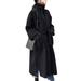 Women Woolen Coat Slim Long Sleeve Cardigan Trench Coat Jackets Business Top New