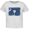 Born and Raised South Carolina State Flag Toddler T Shirt White 3T