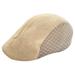 New Arrival Autumn Style Comfortable Breathable Linen Beret Flat Cap Peaked Cap Golf Hat For Men & Women