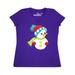 Inktastic Snowman With Hat, Scarf, Gloves, Carrot Nose Adult Women's V-Neck T-Shirt Female