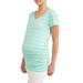 Maternity Short-Sleeve Stripe Tee