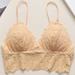 Linbaiway Female Deep V Bralette Women Push up Bra Seamless Sexy Lace Padded Underwear Brassiere Lingerie Girls Crop Tops