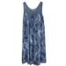 Lumento Hawaiian Boho Beach Floral Sleeveless Mini Dress For Women Casual Baggy Paisley Holiday Swing Sundress Cocktail Party Mini Dress Beach Cover Up Dress