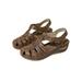 Wazshop Women's Summer Casual Flat Ankle Strap Hollow Comfy Sandals Heel Walking Shoes