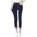 Ma&Baby Womens Fleece Lined Jeans High Waisted Skinny Denim Stretch Slim Length Denim Pants