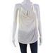 Pre-ownedHaute Hippie Womens Sleeveless Cowl Neck Knit Tank Top Blouse White Size Small