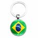 Chinatera World Cup Flag Keychain Country Football Fans Keyring Key Chains(Brazil)