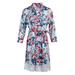 Eyicmarn Women's Sleeping Robe Maternity Sleepwear Nightgown Nursing Kimono Bathrobes