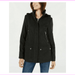 Celebrity Pink Jacket Woolen Removable Hood Coat Womens Black Sz M
