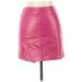 Pre-Owned BCBGMAXAZRIA Women's Size 6 Leather Skirt