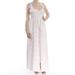 FREE PEOPLE Womens Pink Embroidered Sleeveless Scoop Neck Maxi Formal Dress Plus Size: 10