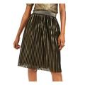 INC Womens Gold Textured Shimmering Patterned Knee Length A-Line Evening Skirt Size XXL