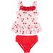 Little Me Baby Girls 2-pc. Cherry Ruffle Swimsuit