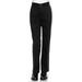 AKA Boys Flat-Front Back Elastic Straight-Leg Cotton Twill Pants Black 20 Husky