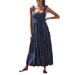 Loliuicca Women's Casual Boho Lace Maxi Dress Sleeveless Long Dress Backless Sundress