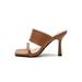 Daeful Womens Rhinestone Mules Sliders Ladies Summer Slip On Sandals Heel Open Toe Comfy Shoe