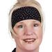 Open Road Girl Hair Bandana: Wide Headbands for Women: Biker Chick Head Wrap: Scatter Stone (Clear)