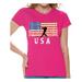 Awkward Styles Baseball USA Women Shirt USA Patriotic Gifts USA Sport T shirt for Women Gifts for Women American Flag Women Tshirt I'm American Pro America T-shirt for Women 4th July Gift