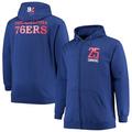 Ben Simmons Philadelphia 76ers Fanatics Branded Big & Tall Player Name & Number Full-Zip Hoodie Jacket - Royal