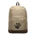 High Five Jeep Canvas Teardrop Backpack with Leather Bottom Accents