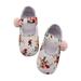 Luxsea Baby Girl Floral Print Anti-Slip Crib Shoes Breathable Casual Hook-and-Loop Walking Shoe Prewalkers Toddler Soft Sole First Walkers