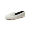 LUXUR Women Fur Lined Loafers Comfort Flat Shoes Moccasins Winter Casual Shoes Slip On