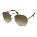 New Cutler And Gross 1133 Mens/Womens Aviator Full-Rim Gradient Gold / Olive Red Carpet Style Aviator Retro Spectacular Frame Gradient Brown Lenses 54-16-145 Sunglasses/Eyewear