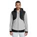 A Product of Team 365 Men's Rally Colorblock Microfleece Jacket - BLACK/ SP SILVER - L [Saving and Discount on bulk, Code Christo]