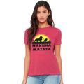 The Lion King Hakuna Matata Junior Women's T-Shirt Red Heather