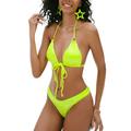 Womens High Waisted Bikini Set Tie Knot High Rise Two Piece Swimsuits Bathing Suits Bathing Suits 2021 New Swim Suit