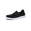 LUXUR Mens Canvas Shoes Slip on Deck Shoes Boat Shoes Non Slip Casual Loafer Flat Outdoor Sneakers