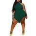 Sexy Dance Shorts Plus Size Rompers for Women Halter One Piece Outfits Club Party Summer Jumpsuit Pants Pantskirt