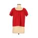 Pre-Owned TeXTURE & THREAD Madewell Women's Size M Short Sleeve Blouse