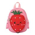 Zewfffr Cute Animal Pattern Kids Backpack Nylon Anti-lost Rope School Bag (Pink)