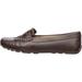 Driver Club USA Women's Leather Made in Brazil Kilt Detail Driver Moc Loafer